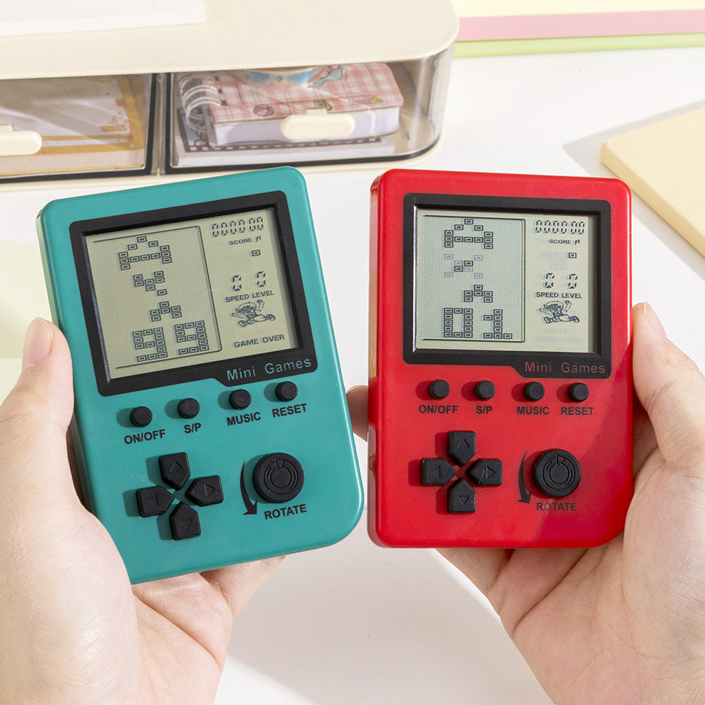 Tiktok viral mini handheld game console - perfect for kids' gifts & promotional giveaways! built-in with 26 classic tetris games