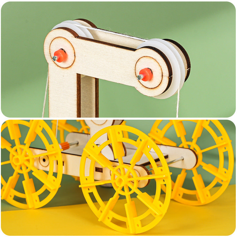 Gravity car technology small production DIY kinetic energy science experiment small handmade puzzle teaching aids model material package