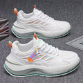Men's shoes 2026 spring trendy brand versatile casual sports ultralight running shock absorption height increasing student white sneakers dad shoes