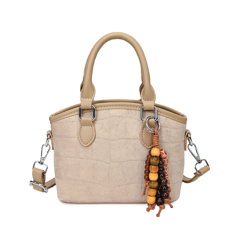 minimalist premium embossed handbag for women, 2025 new arrival, unique design, commute & casual crossbody bucket bag