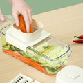 Vegetable slicer & grater set - multi-purpose kitchen tool for home use: shreds potatoes, slices lemons, and grates radishes & cucumbers