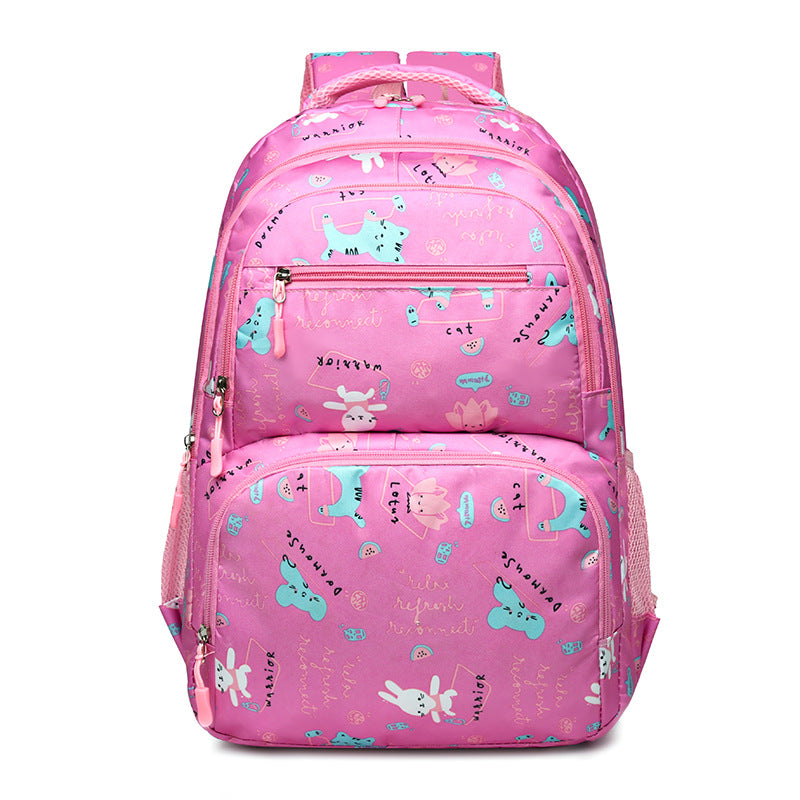 Manufacturer wholesale new schoolbags, primary school girls and children fashion backpacks, lightweight burden reduction spine protection 6-12 years old backpack