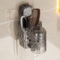 Suction cup toothbrush rack mouthwash cup punch-free wall-mounted bathroom wall-mounted toothbrush cup toothbrush holder storage box