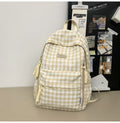 Wholesale women's backpack - fresh & chic school backpack for middle and high school students - plaid design, large capacity, new 2025 collection