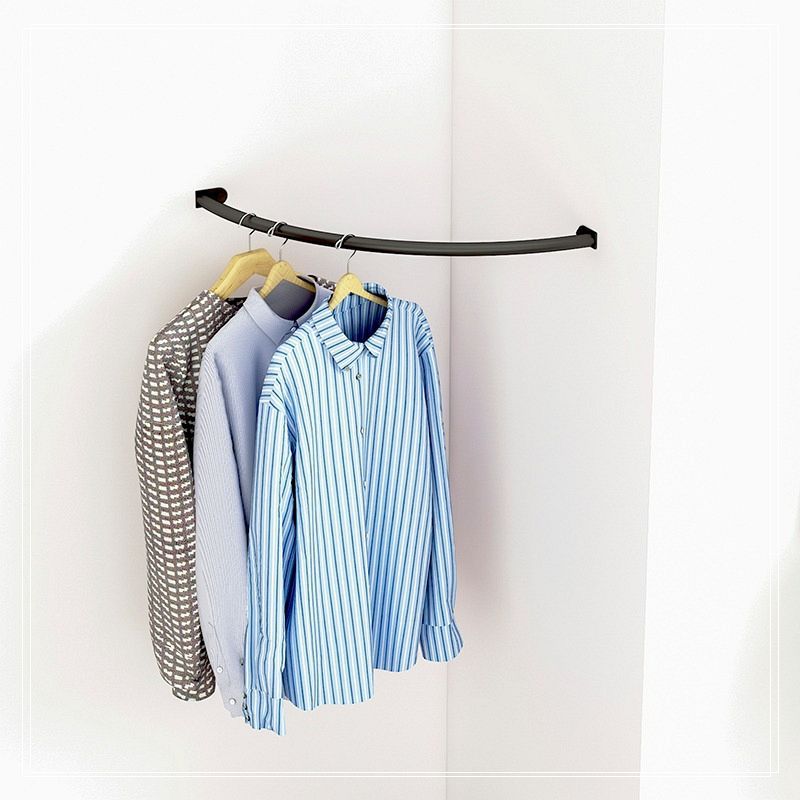 No punching corner coat rack wall hanging storage bedroom entrance for home simple coat rack corner storage clothes drying rack