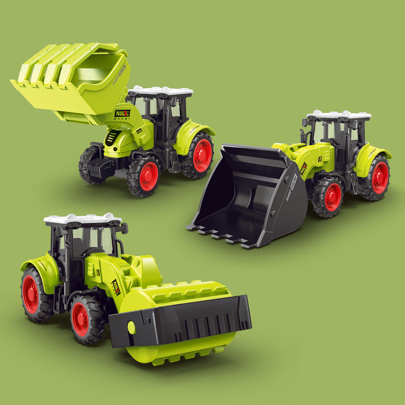 Kidsartificial inertia farmer truck tractor model detachable engineering vehicle farm series toys cross-border wholesale