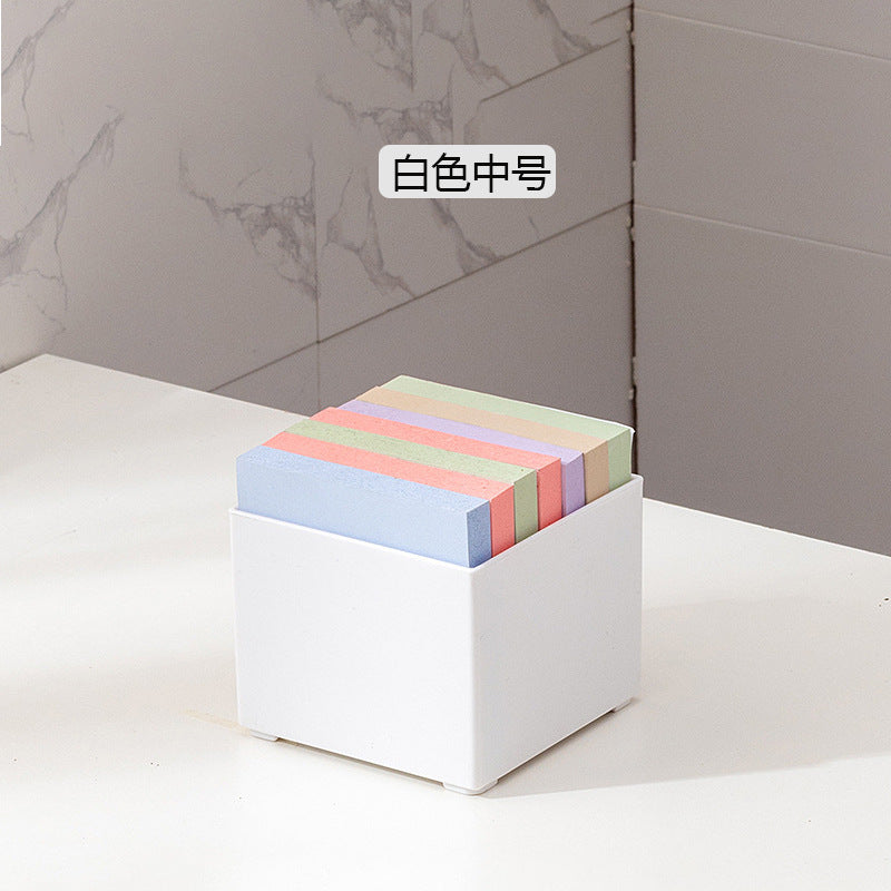 Desktop mobile phone case, sticky note transparent storage box, plastic large-capacity data cable, earphone mini wall-mounted storage box.