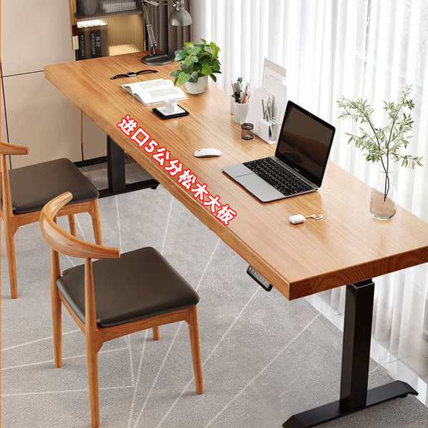Desk study computer desk desk solid wood workbench household competition table intelligent electric lifting table cp