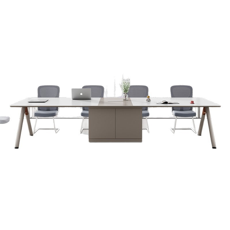 Office conference table long table minimalist modern conference room table and chair set small meeting table reception negotiation counter table