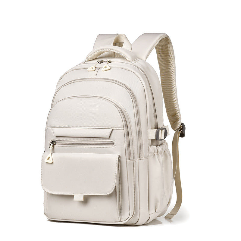 Processing custom shoulder women's bag 15.6 inch Oxford cloth anti-splashing water junior high school college student backpack leisure travel bag