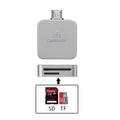 Apple compatible phone sd card reader 2-in-1 sd/tf card camera otg memory card adapter cable