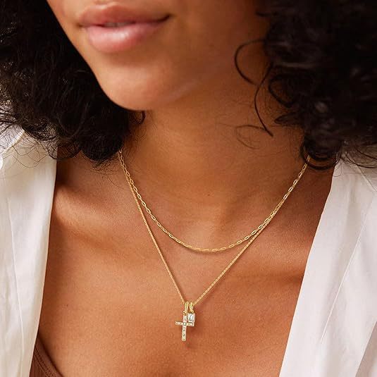 european and american zircon inlaid 26 letter necklace diamond cross necklace english a-z accessible luxury clavicle chain for women