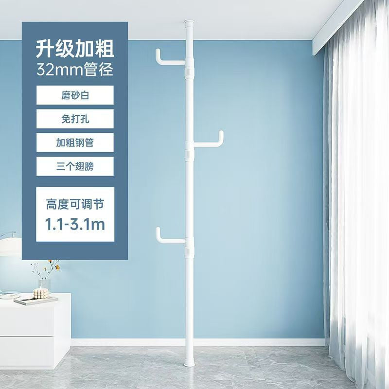Tianlizi indoor punch-free retractable for home bedroom clothes hanger entrance floor-standing multi-functional clothes hanger