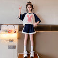 Girls' summer outfit  new trendy summer clothes kids casual children's wear girls' big kids stylish sportswear summer style
