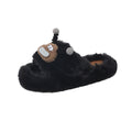 Antenna twist stick cute furry slippers for women fall and winternew arrivaloutwearstuffed velvet non-slipheattech home couple cotton slippers
