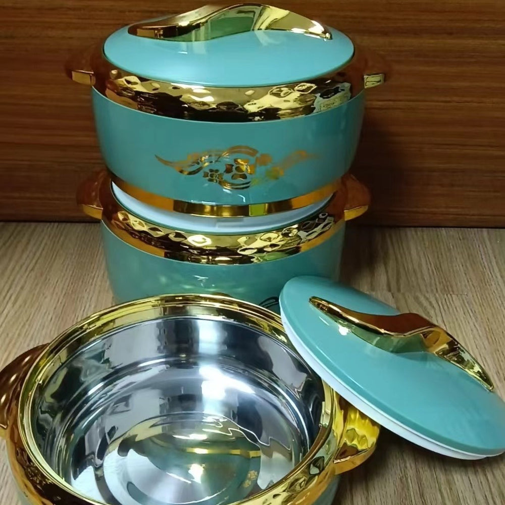 3pcs food warmersexport hot-selling set of insulated lunch boxes 1.5-2-2.5l insulated tableware