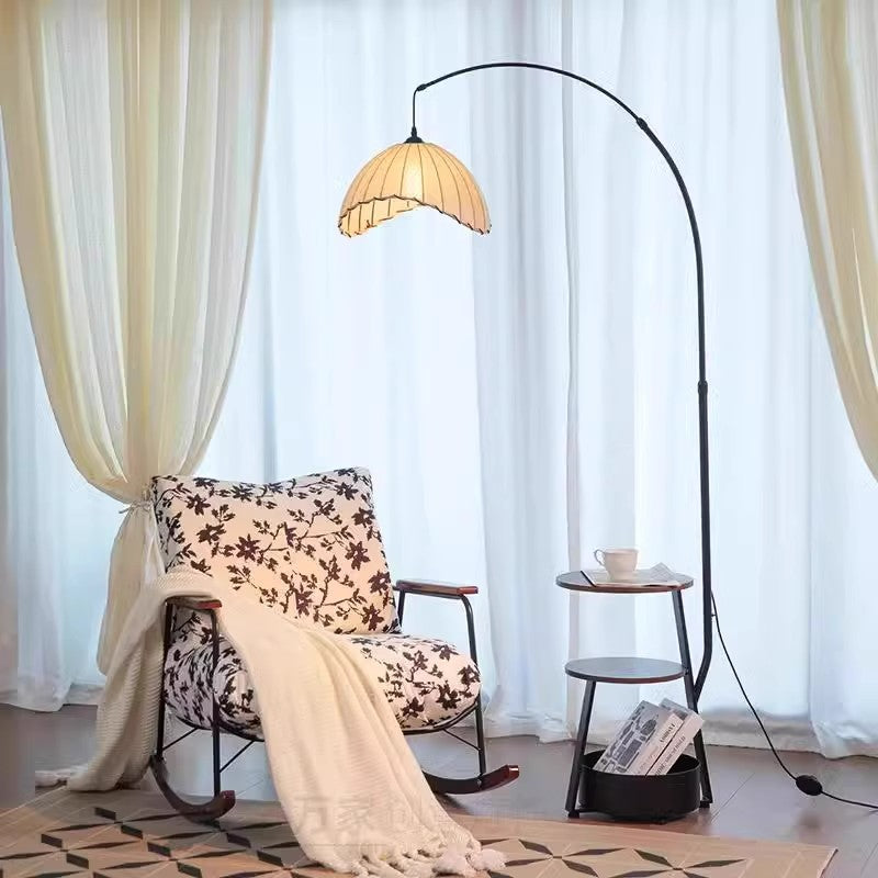 Used floor lamp living room sofa next to a few shelves all-in-one fishing lamp retro bedroom atmosphere storage lamp