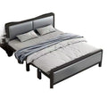 Four-fold foldable bed single bedfor homesimple office lunch break double rental house adult iron bed
