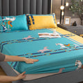 Printing fitted sheet bed cover simmons protective dust cover all-inclusive elastic bed cover that won't pill or shrink