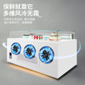 Energy-saving, low-noise, open-style sandwich display case, commercial cake refrigerated showcase, dessert preservation cabinet, multi-functional