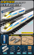 [alloy electric] fuxinghao-white [three sections] + 1260cm double circular track + track accessories + luxurious overpass scene