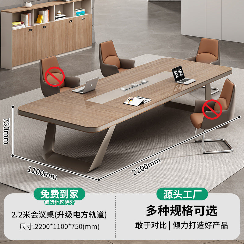 Saint li conference table long table training office furniture rectangular table office large casual modern table and chair combination