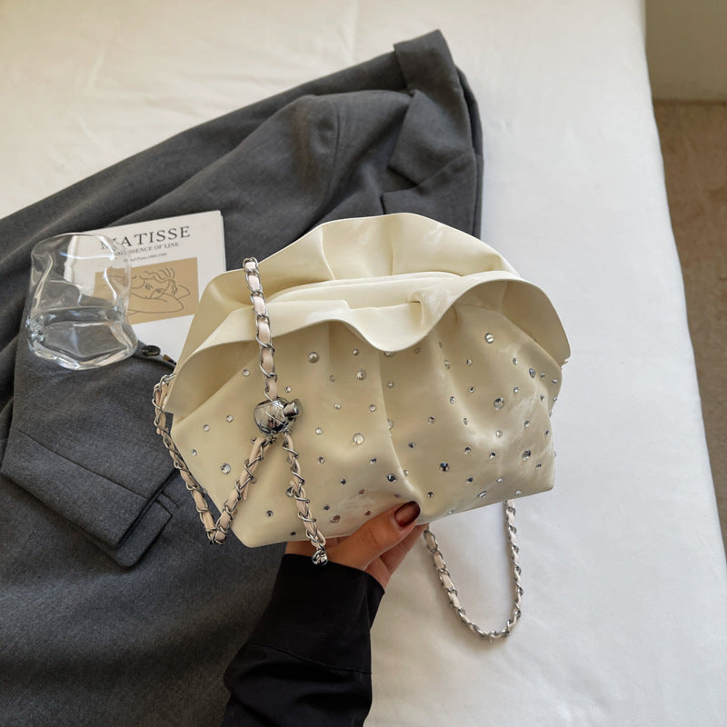 Cross-border premium texture portable bucket bag 2025 summer new niche shoulder bag trendy fashion commuter messenger bag