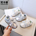 Vancahao girls' mesh german army trainers -  autumn new collection - breathable kids' sneakers - big kids' white shoes