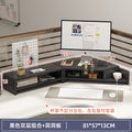 Computer elevated stand monitor bracket desktop bracket office desktop storage shelf workstation corner hole board