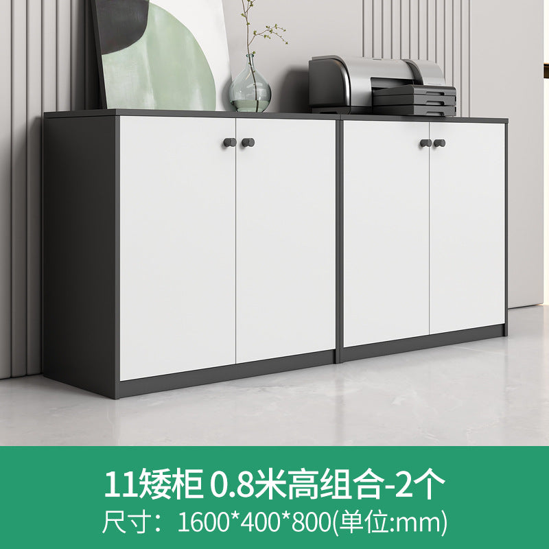 Modern wooden file cabinet office partition low cabinet combination wall-mounted office cabinet with lock storage cabinet office cabinet