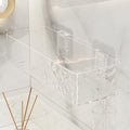 Bathroom storage rack - wall mounted, no drilling required - vanity organizer for toiletries, cosmetics, and more
