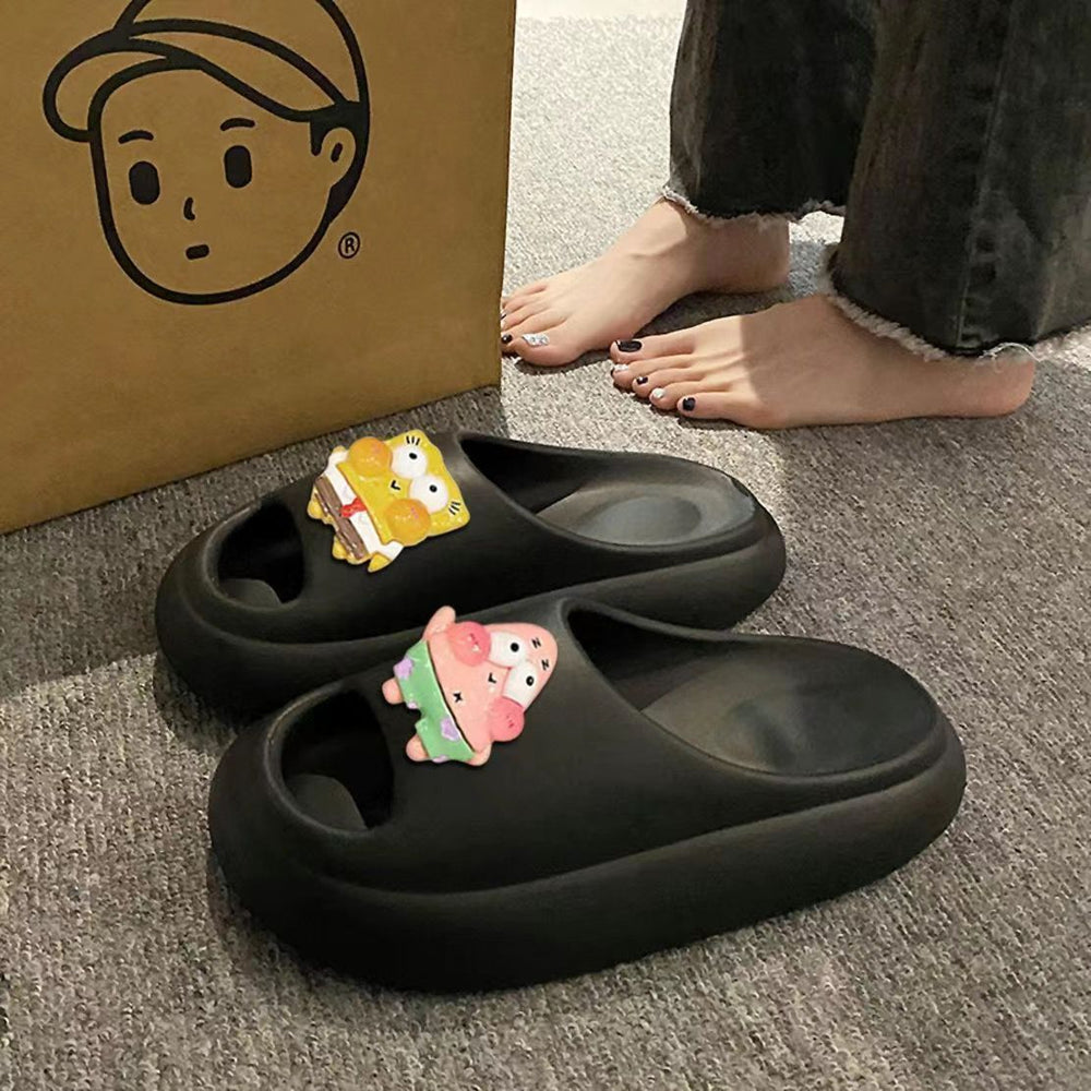 2025 new eva platform slippers: super comfy, cute, and perfect for students - wear them indoors, outdoors, or just lounge around in style! these premium cartoon slippers are a must-have