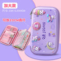 Factory direct sales new arrivaleva stationery box wholesale primary school students enlarged capacity anti-fall pencil box portable storage