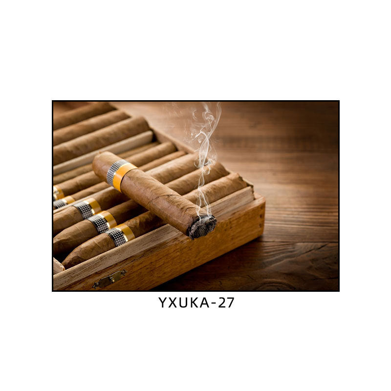 Cigar painting American bar high-end club nightclub box wall decoration painting whiskey winery beautiful woman mural