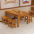 Carbonized solid wood tables and chairs, tables and chairs, commercial restaurants, barbecue restaurants, breakfast restaurants, canteens, restaurants, restaurant combinations