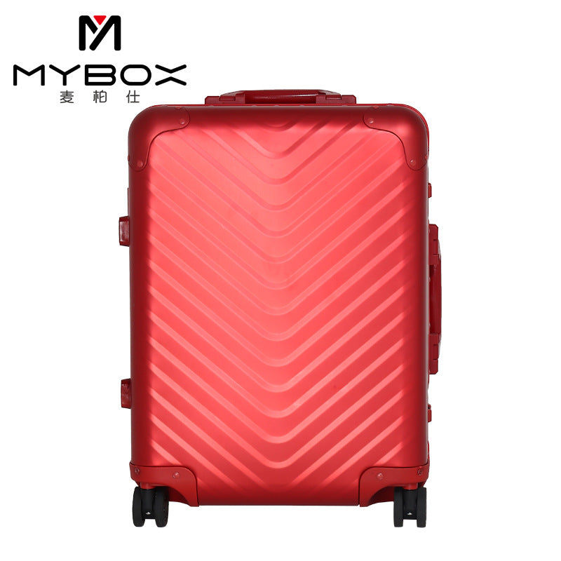 MYBOX large-capacity suitcase female aluminum alloy case 24 trolley case suitcase 20-inch boarding case male password