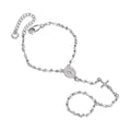 Amazon's popular fashion trend cross 14k gold stainless steel round plate bracelet jewelry