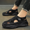 Crocs men's shoes machine breathable thick soft bottom easiest for matchcasualfashion sports sandals non-slipcut out half-toe shoes toe cap