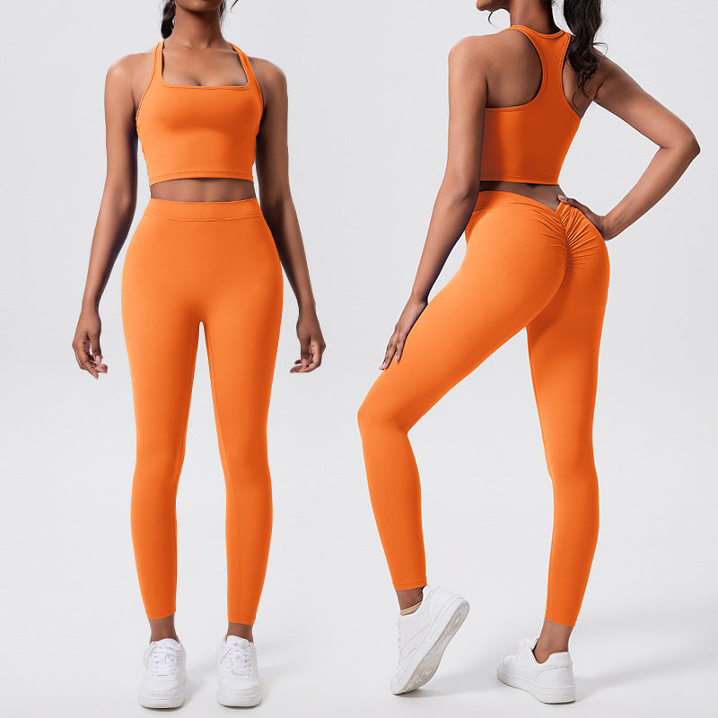 versatile slimming running butt-lifting fitness wear high-waisted tight-fitting outdoor quick-drying sports dance yoga apparel - customizable