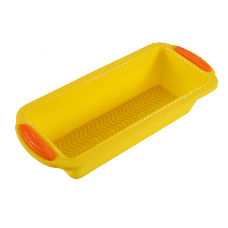 New in stock silicone two-tone toast pan baking cake mold - food grade colorful diy bread & cake mold