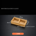 Single wooden box with two compartments