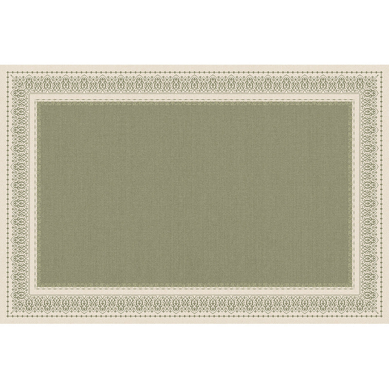 Carpet living room green french retro style sofa cushion medieval style waterproof washable and wipeable accessible luxury high-end carpet