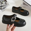2025 new loafers: spring/autumn british retro style, small silver buckle, round toe, pvc slip-on, chunky sole loafers