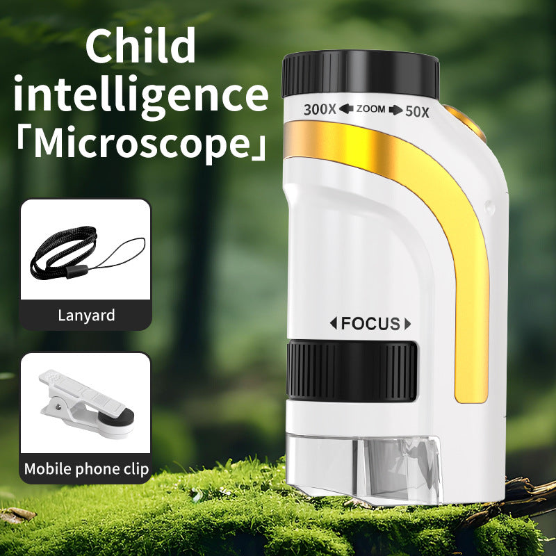 children's portable handheld microscope science experiment kit - educational toys for primary and secondary school students - wholesale