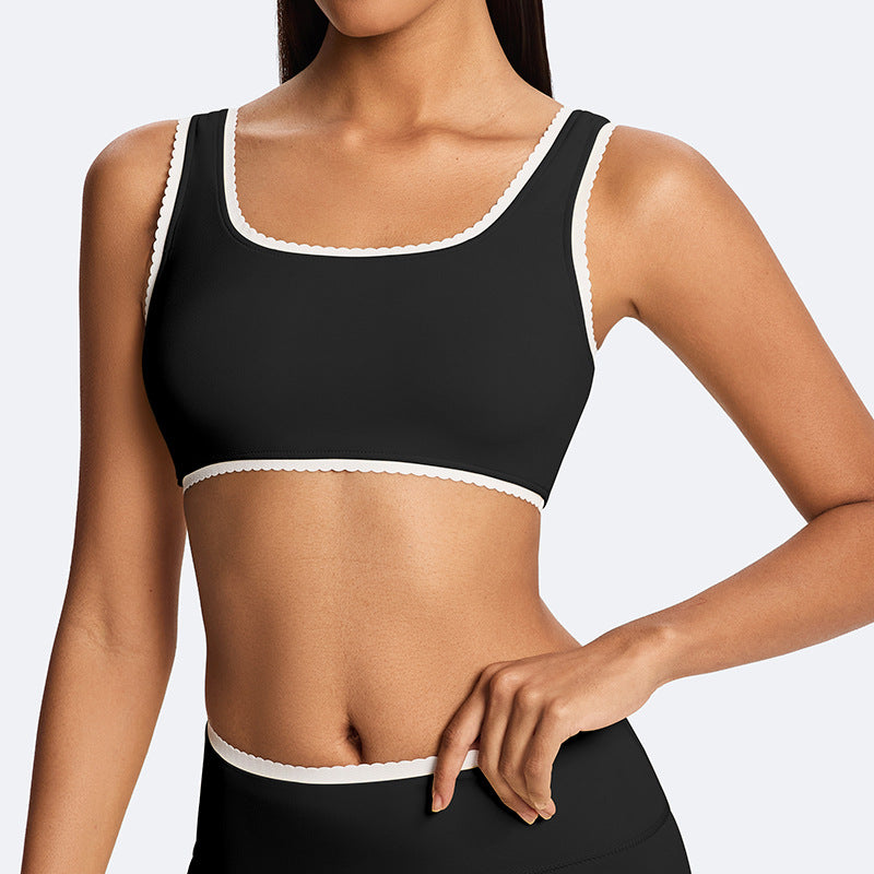 Ready-to-ship european and american style compression activewear set: bra, barely-there shorts, perfect for running, pilates, fitness, and yoga. ships in 48 hours