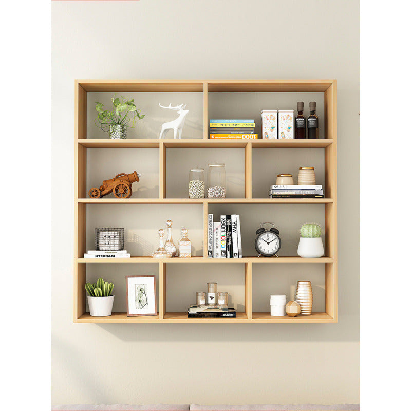 Solid wood storage cabinet wall wall cabinet wall shelf wall shelf wall-mounted bookshelf wall-mounted wall locker creative shelf