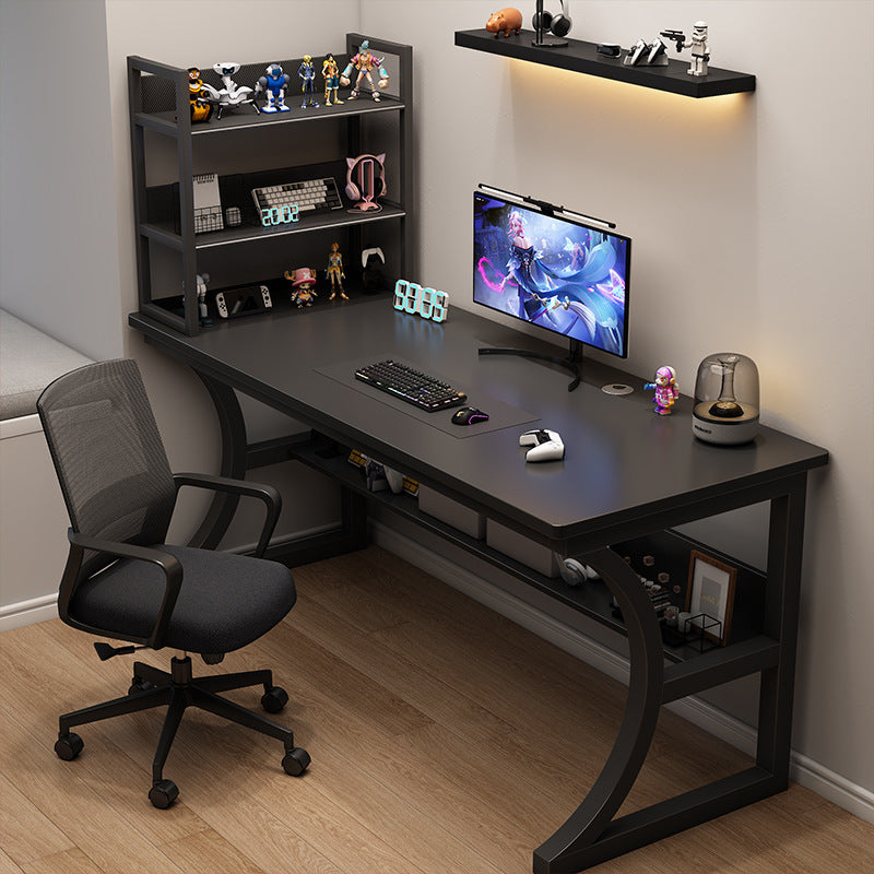Bedroom study desk computer desk desktop gaming desk home office desk with storage shelf simple desk