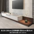 Minimalist extendable tv stand - space-saving, floor-standing coffee table for small apartments - modern, light luxury floating floor cabinet for living room