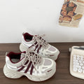Vintage chunky platform sneakers for women - new spring 2026 collection: height-boosting, versatile, lightweight, casual athletic shoes that make your feet look smaller