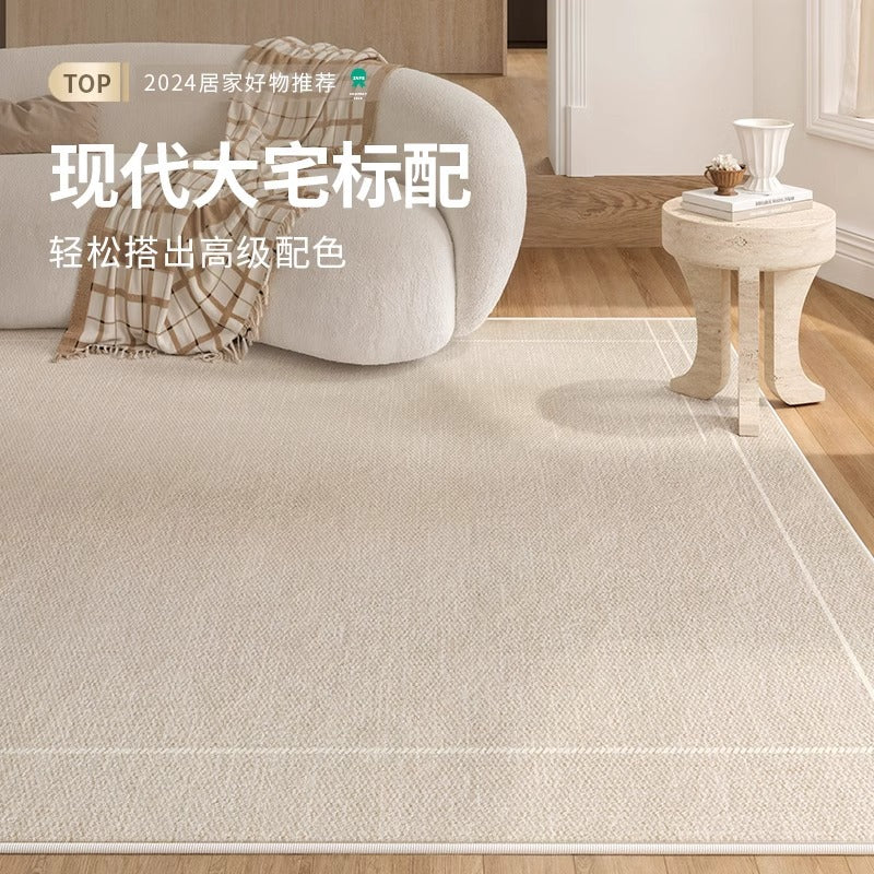 Washable rug living room  new light luxury high-end modern minimalist bedside bedroom low-maintenance waterproof mat
